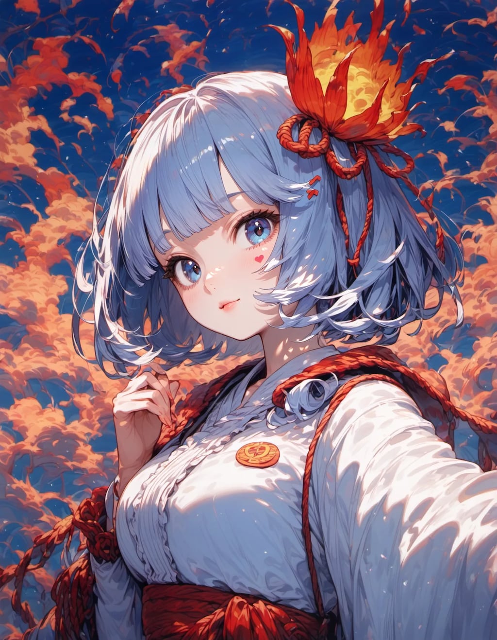 Azure Maiden of the Burning Sky