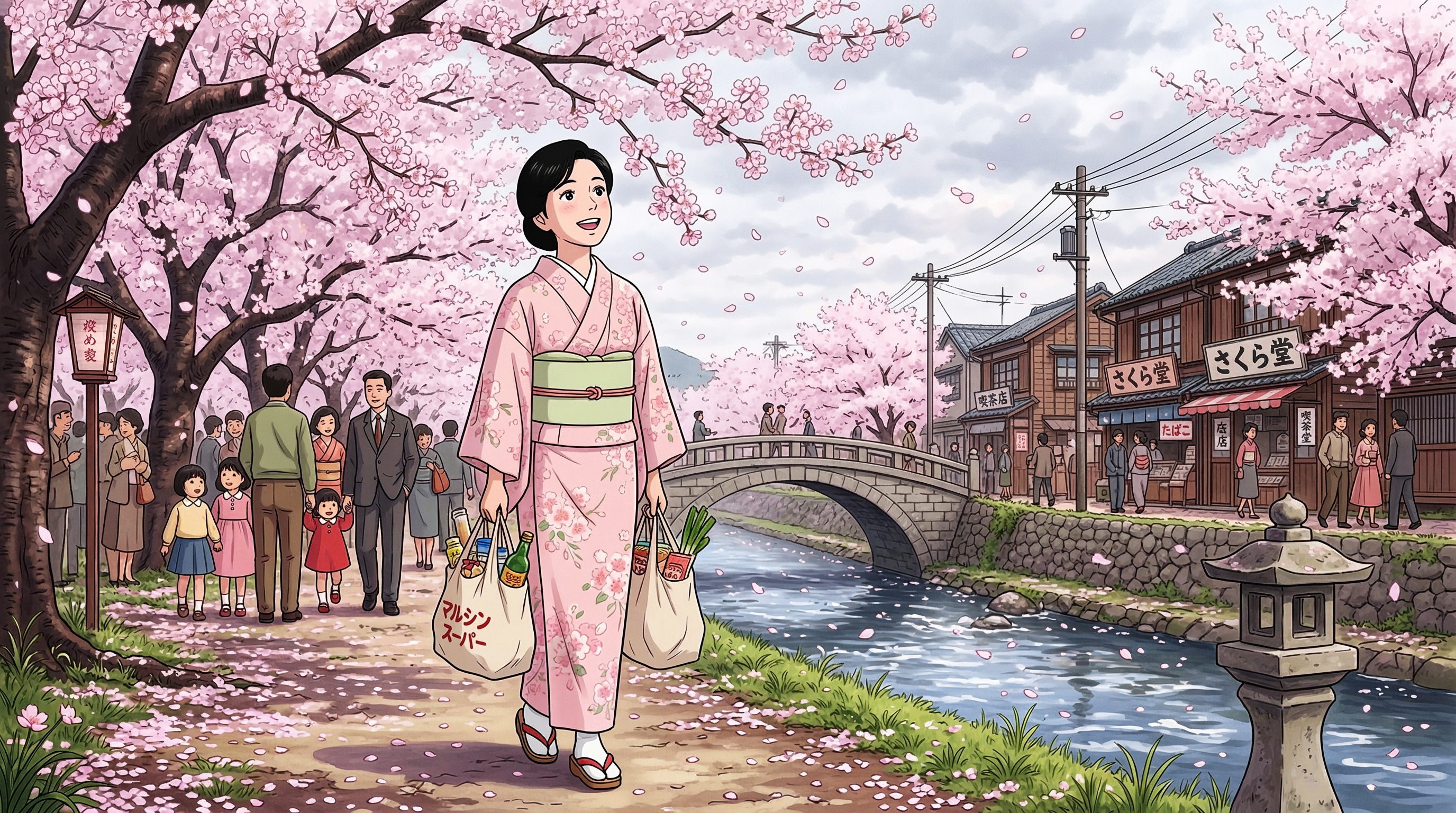 主婦和夢さん・40歳の春着物 | の人気AIイラスト・グラビア