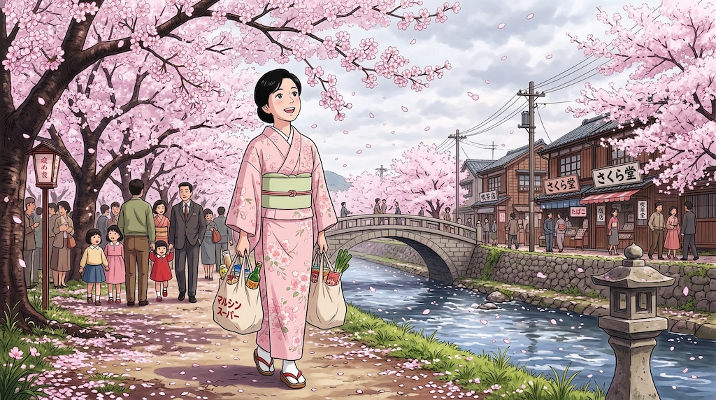 主婦和夢さん・40歳の春着物