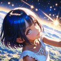 星空と少女 7枚目