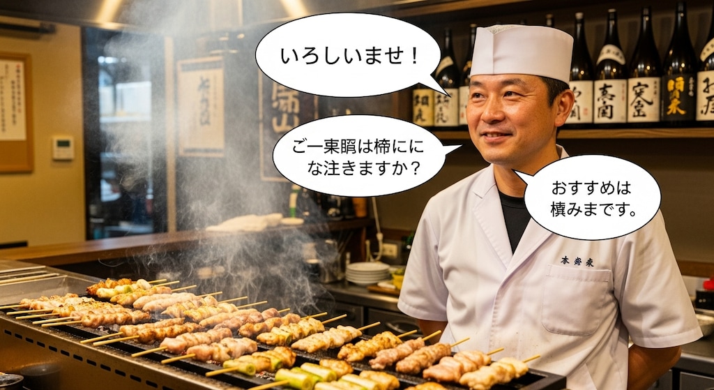 今日は焼き鳥屋で喋らせてみた