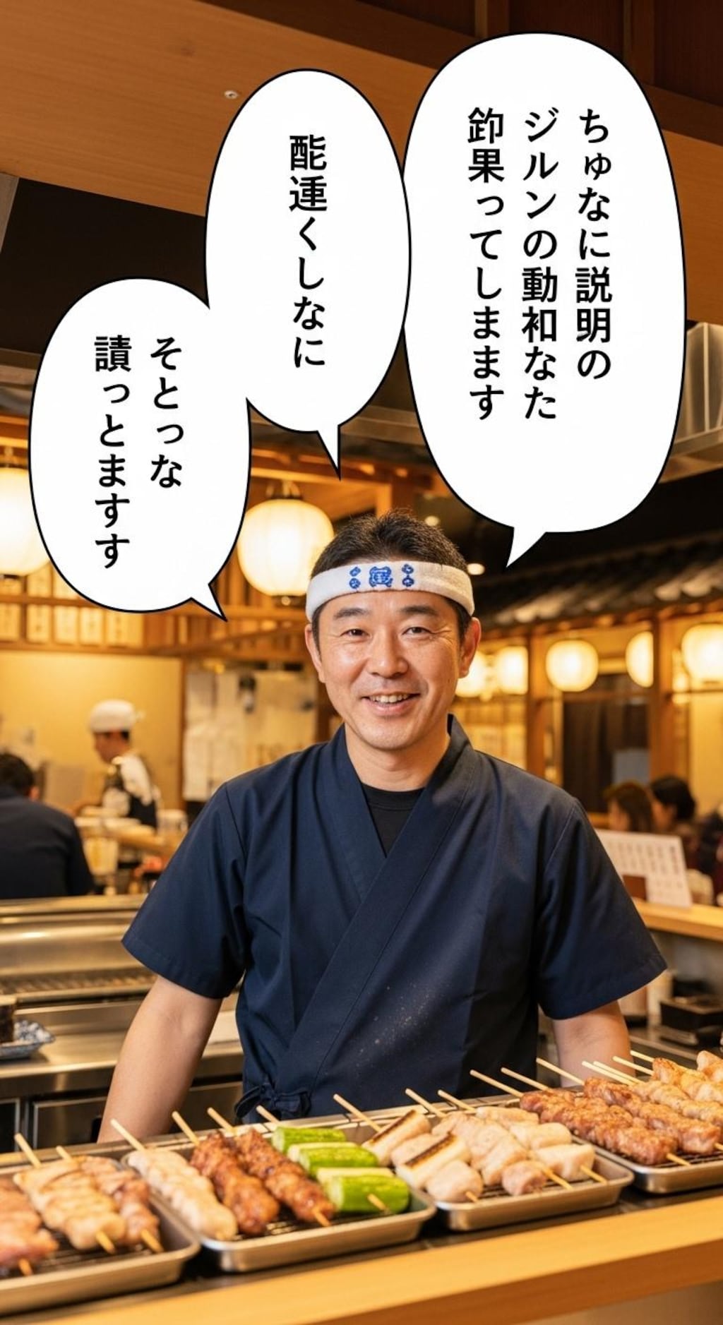 今日は焼き鳥屋で喋らせてみた