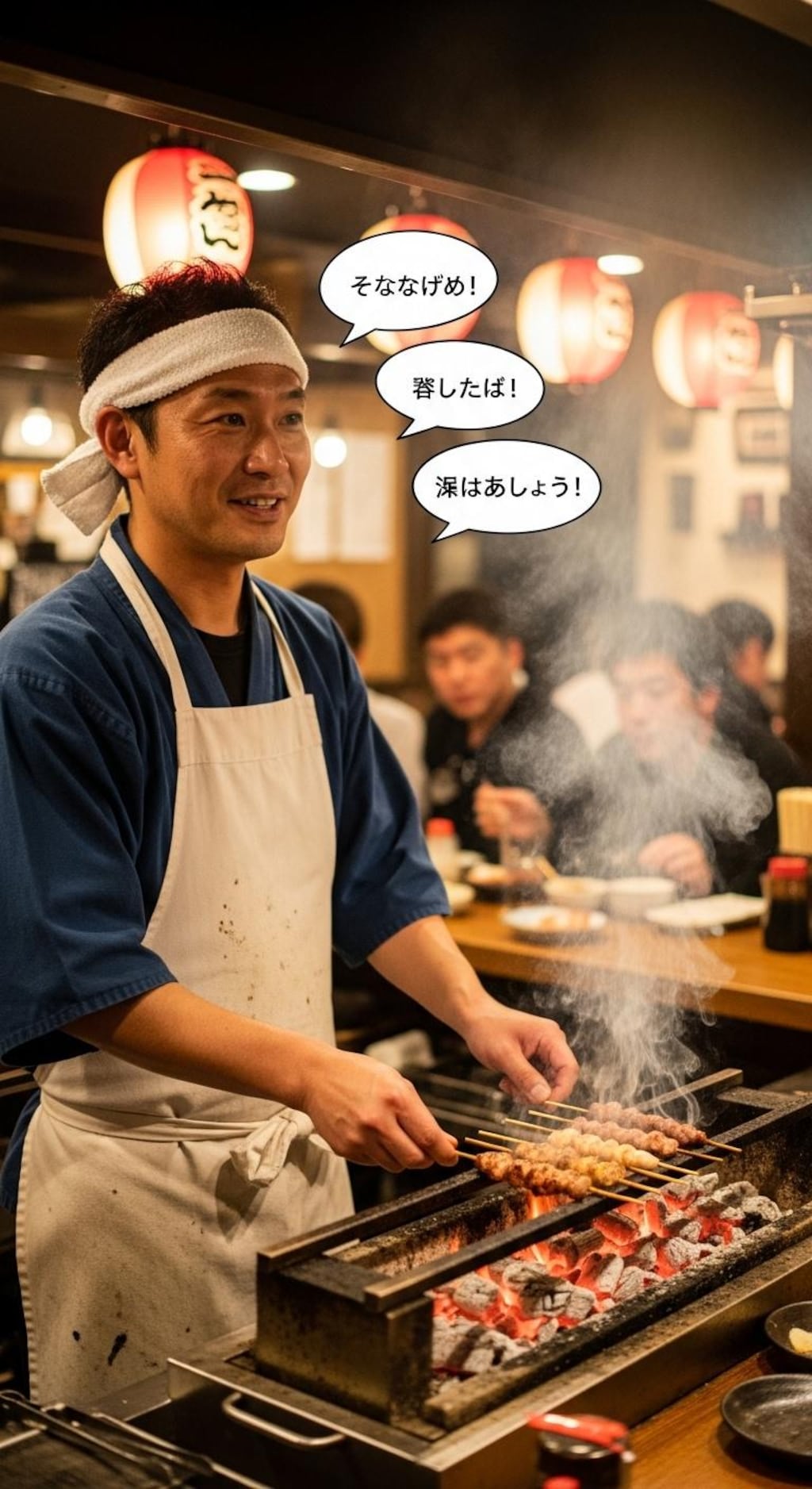 今日は焼き鳥屋で喋らせてみた