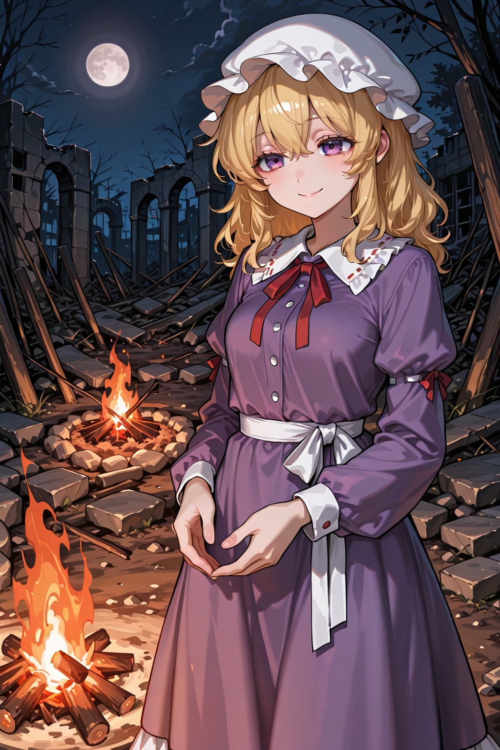 夜の廃墟のメリー