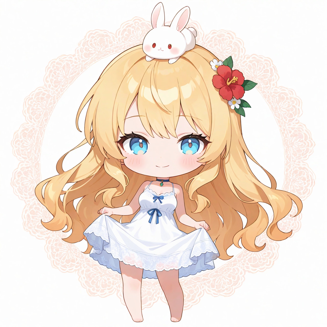 ちび姫様とうさぎさん | の人気AIイラスト・グラビア