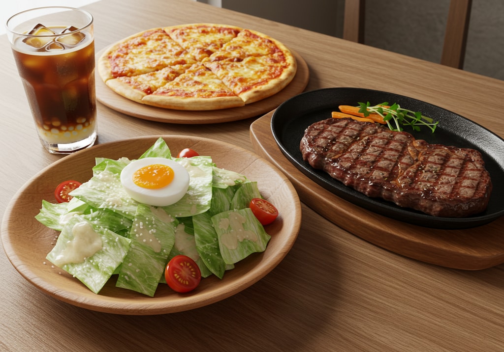 深夜食堂のシーザーサラダセット