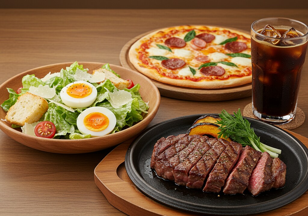 深夜食堂のシーザーサラダセット