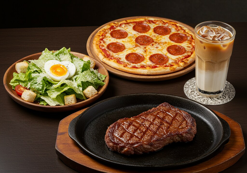 深夜食堂のシーザーサラダセット