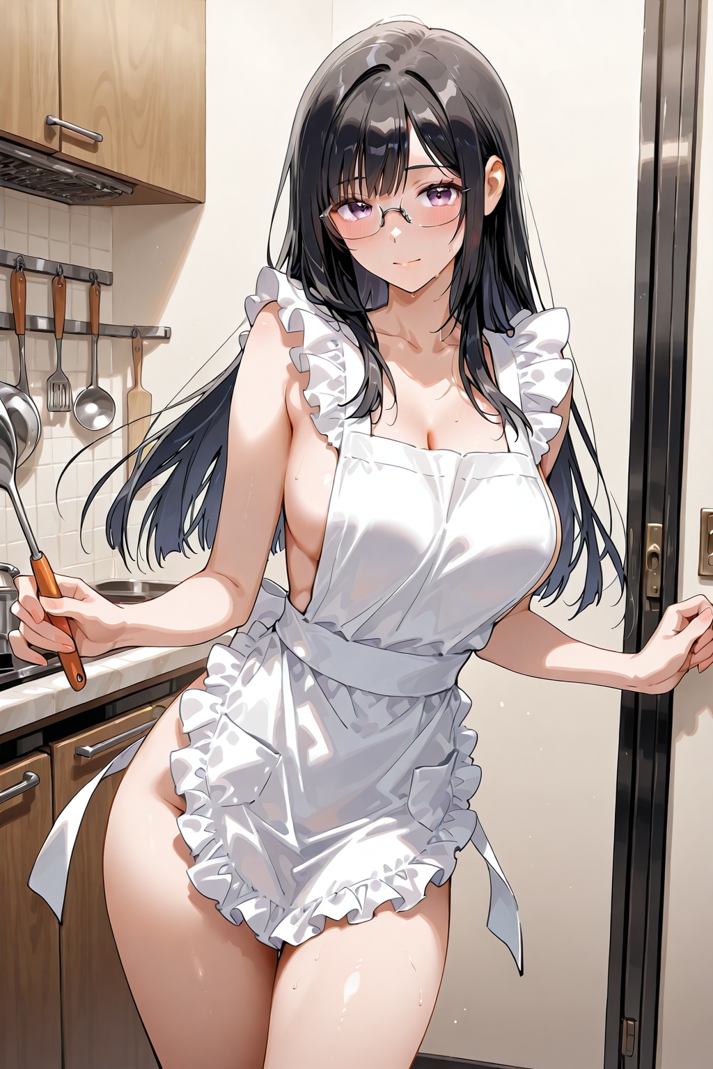 黒髪長髪眼鏡さん