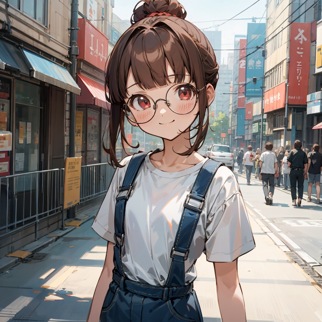 サロペットでおでかけ