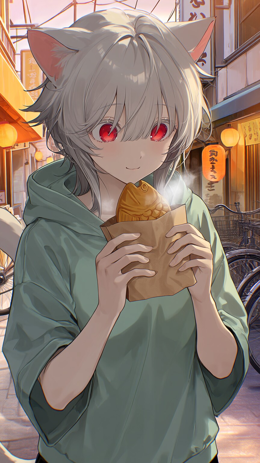 ネコとたい焼き | の人気AIイラスト・グラビア