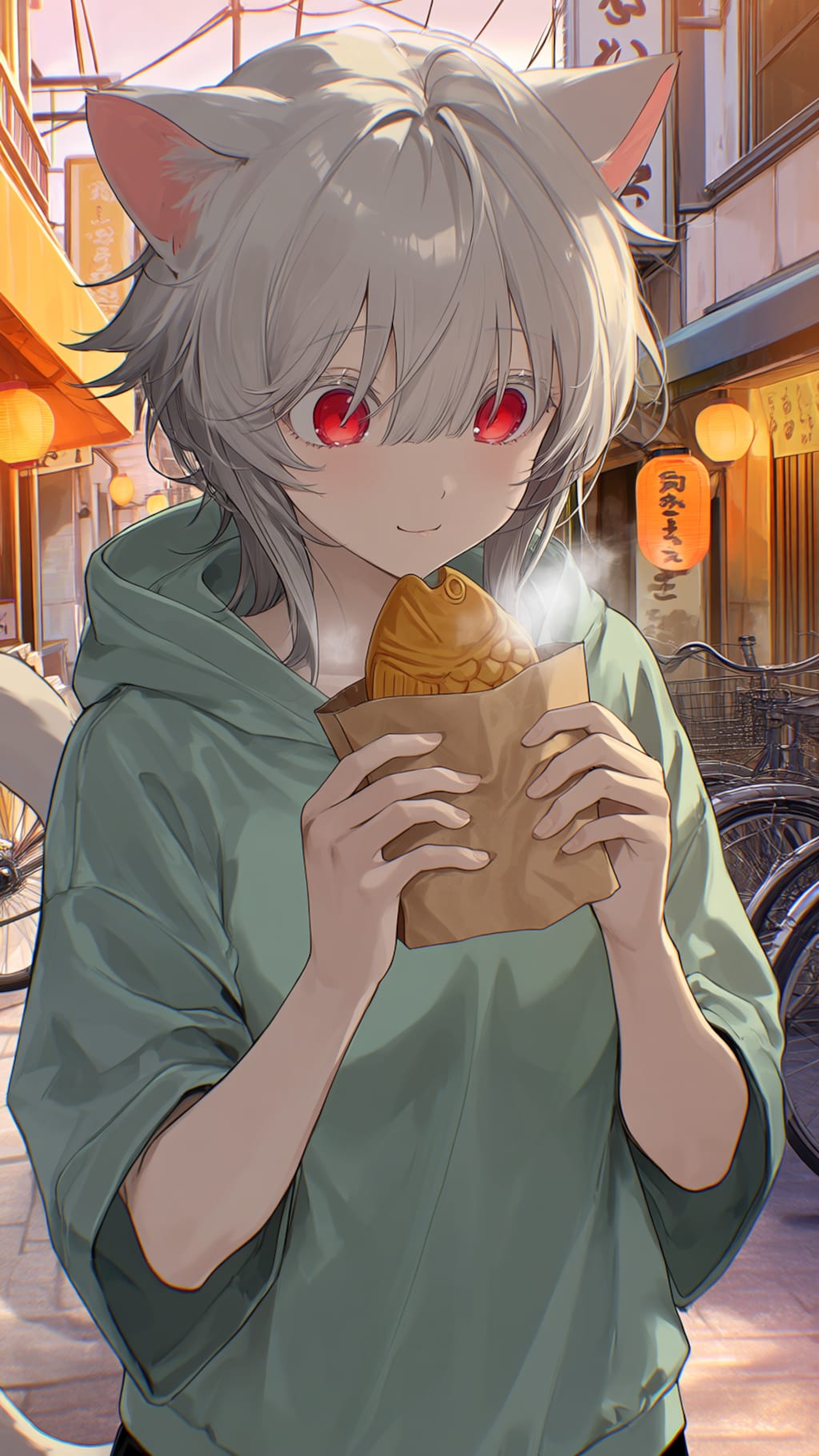 ネコとたい焼き