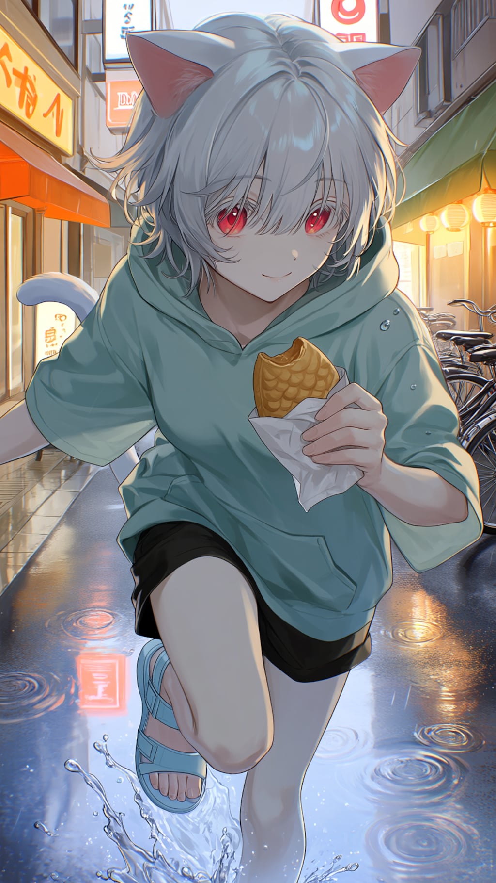 ネコとたい焼き