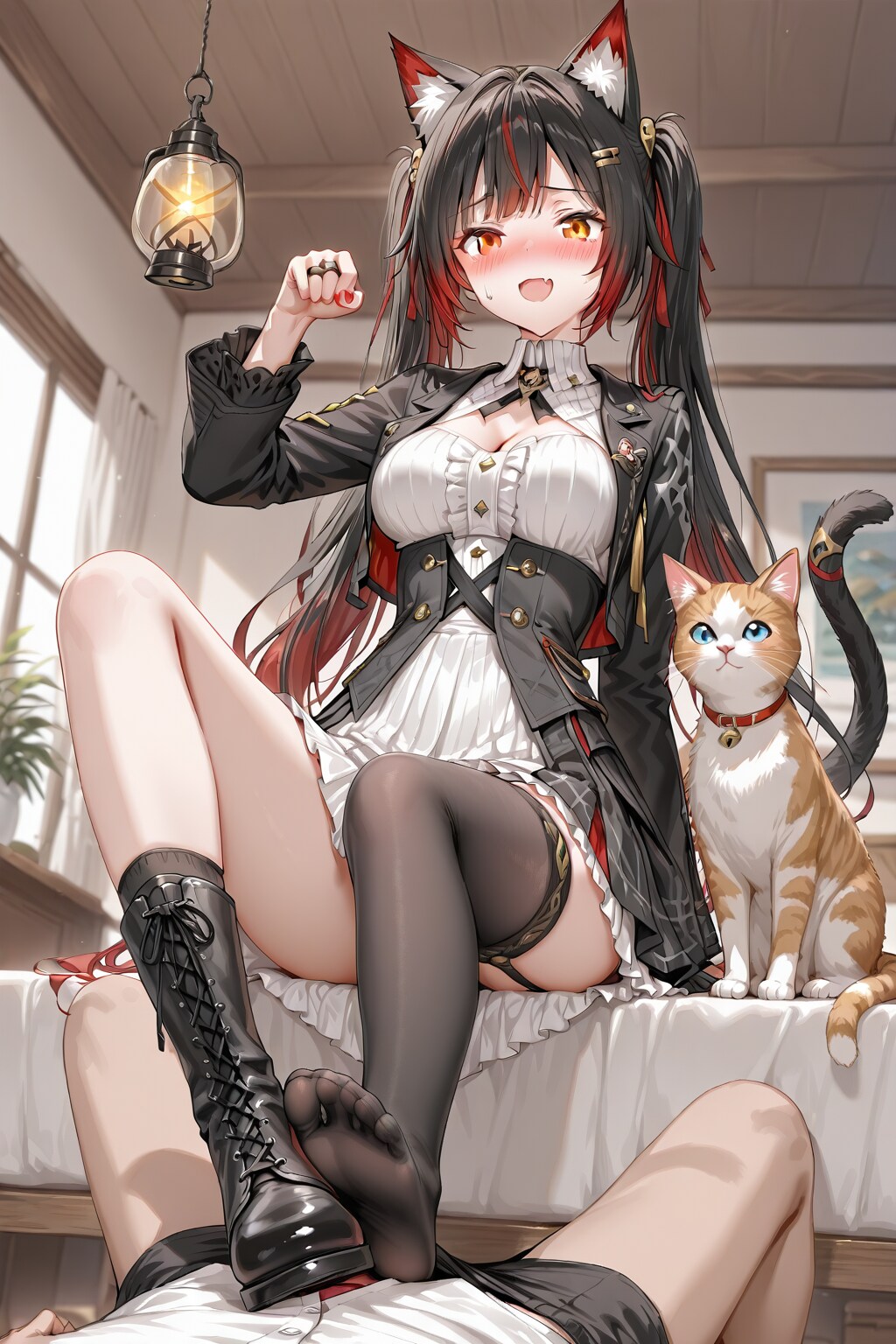 猫娘に踏まれた