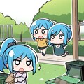 ゴミ拾いする女の子 2枚目