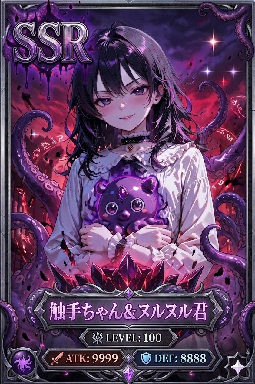 【1枚制限】触手ちゃんとヌルヌル君