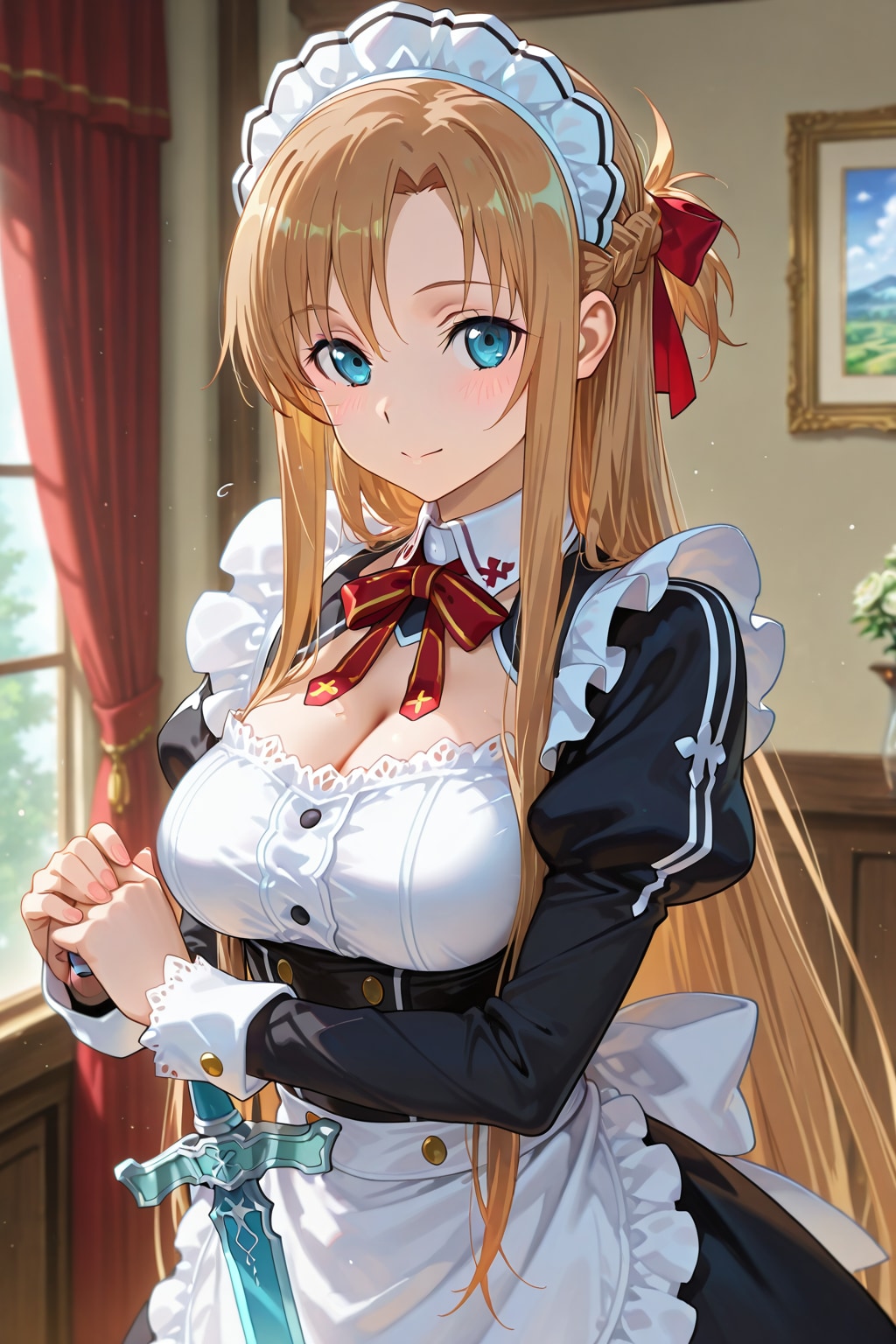 アスナさん メイドコス | の人気AIイラスト・グラビア