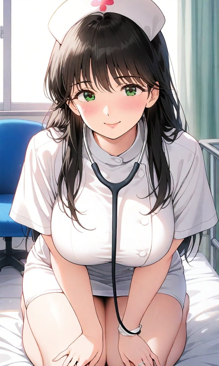 ナース姿のまどかさん | の人気AIイラスト・グラビア