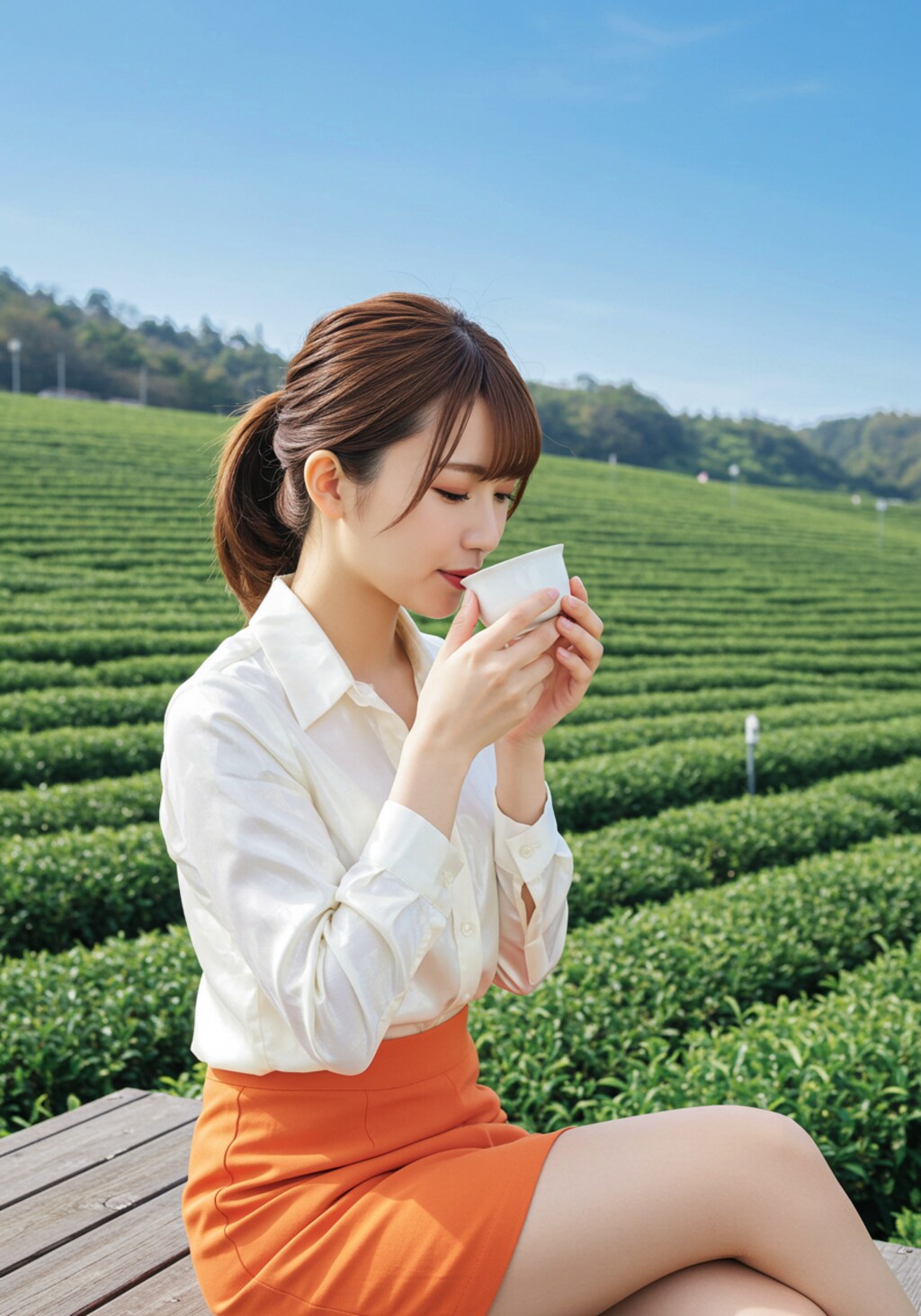 美しすぎる茶摘み