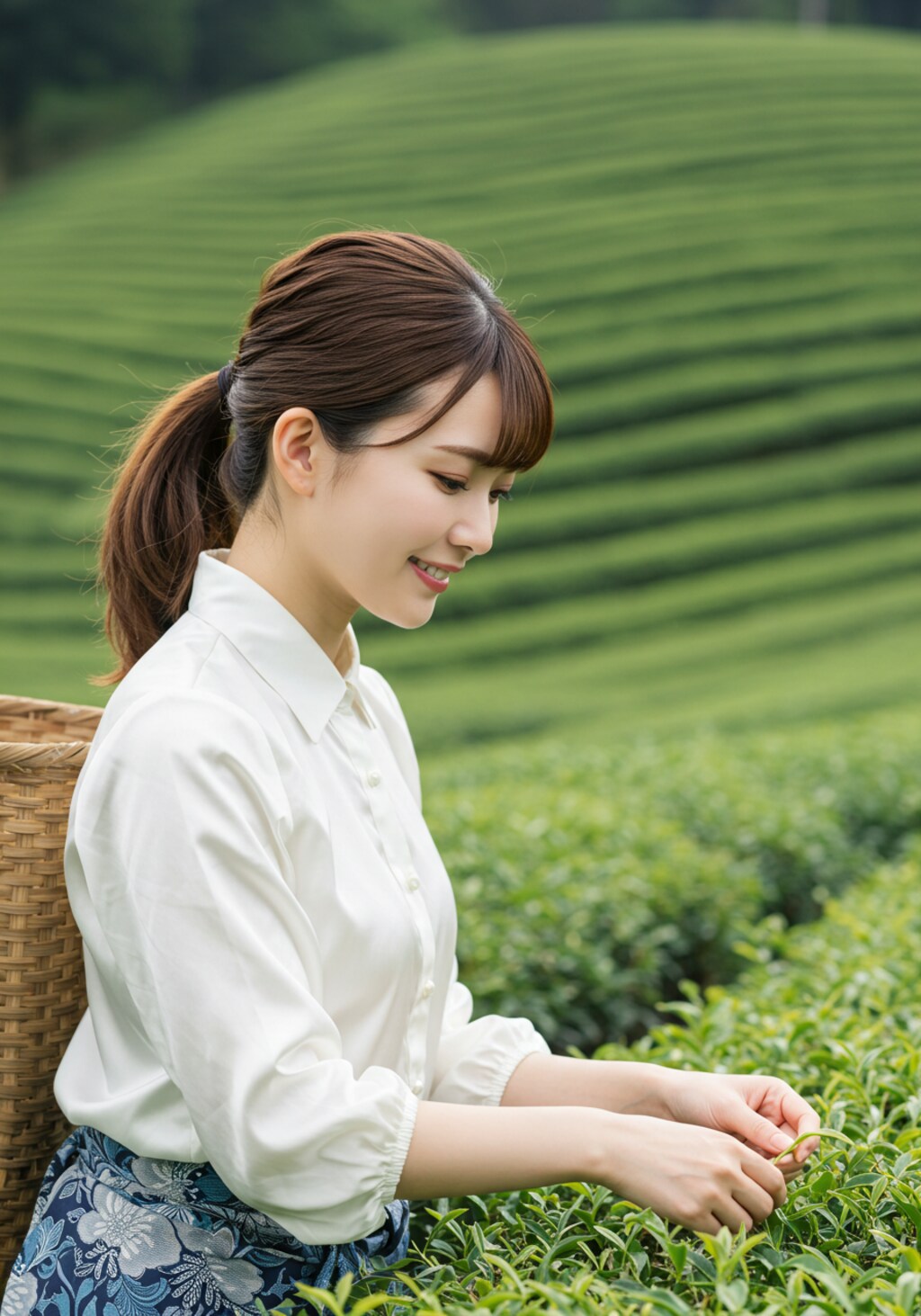美しすぎる茶摘み