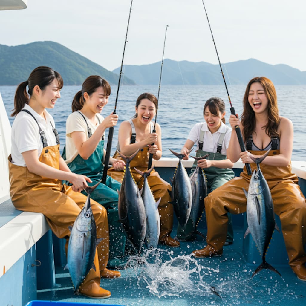 カツオ釣り