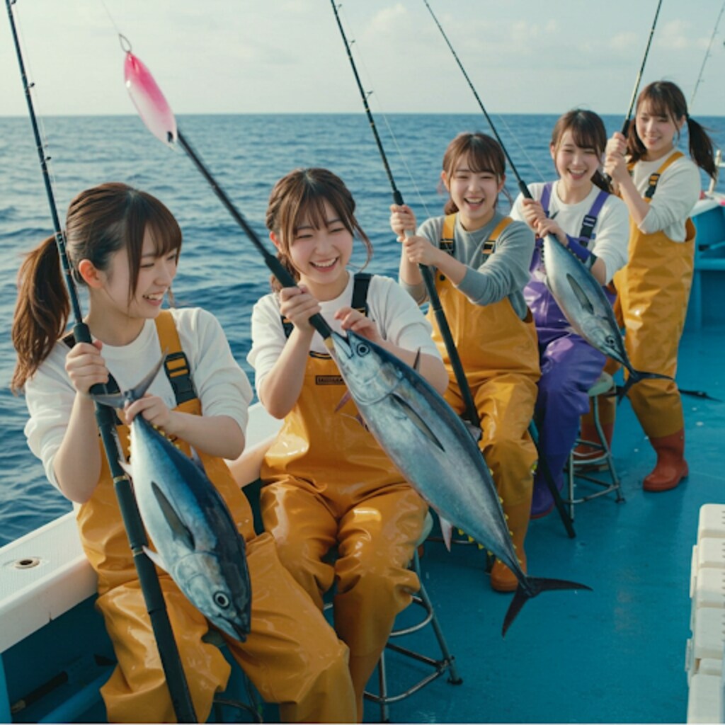 カツオ釣り