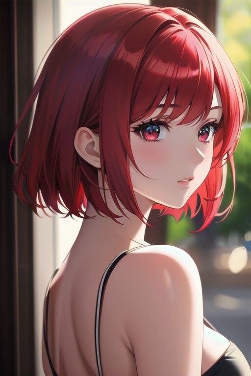 物憂げな赤毛の少女