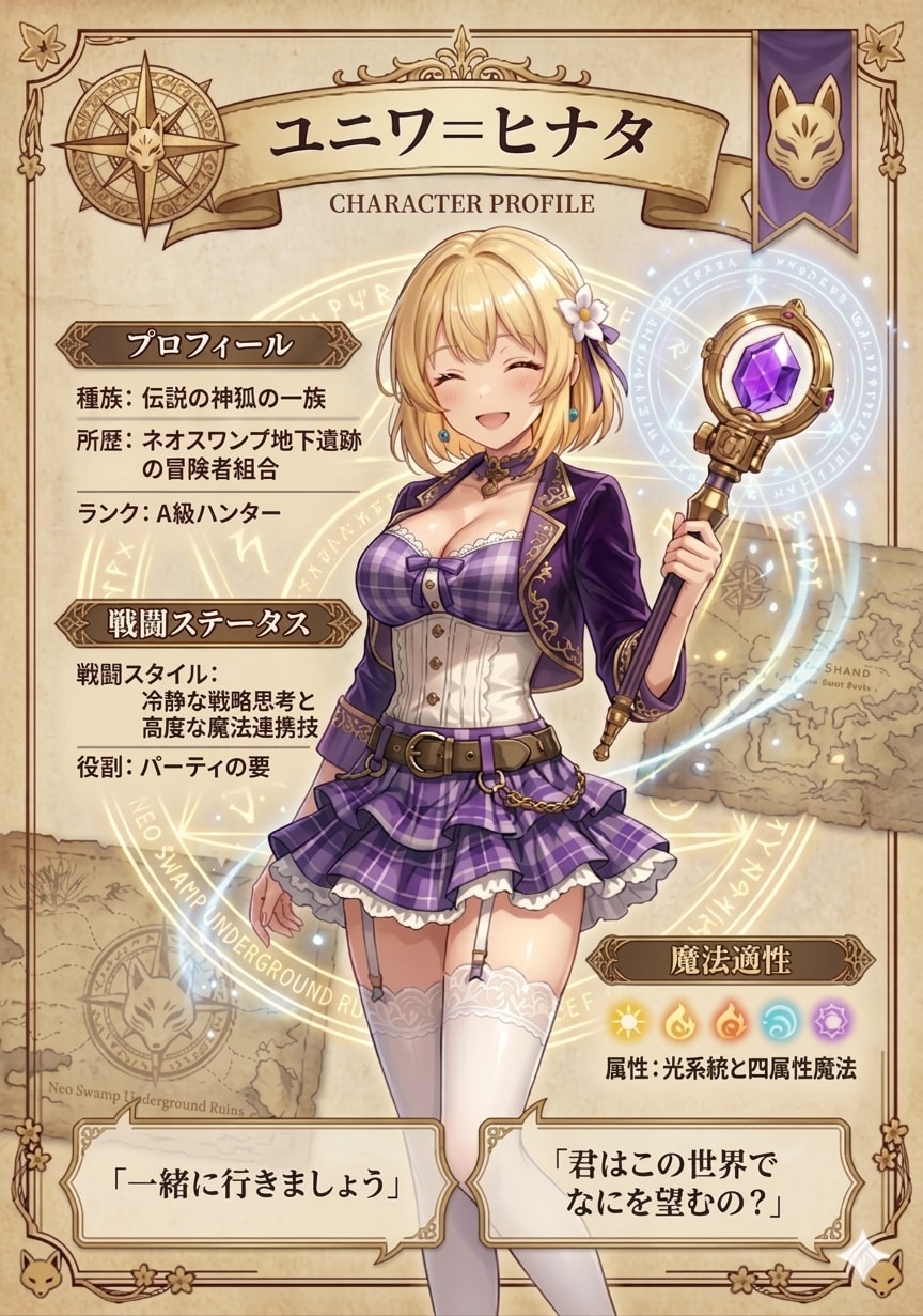 ヒナタのキャラ設定
