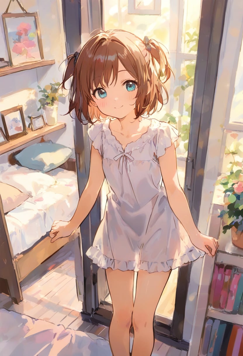 少女の部屋(水彩タッチ)(138)