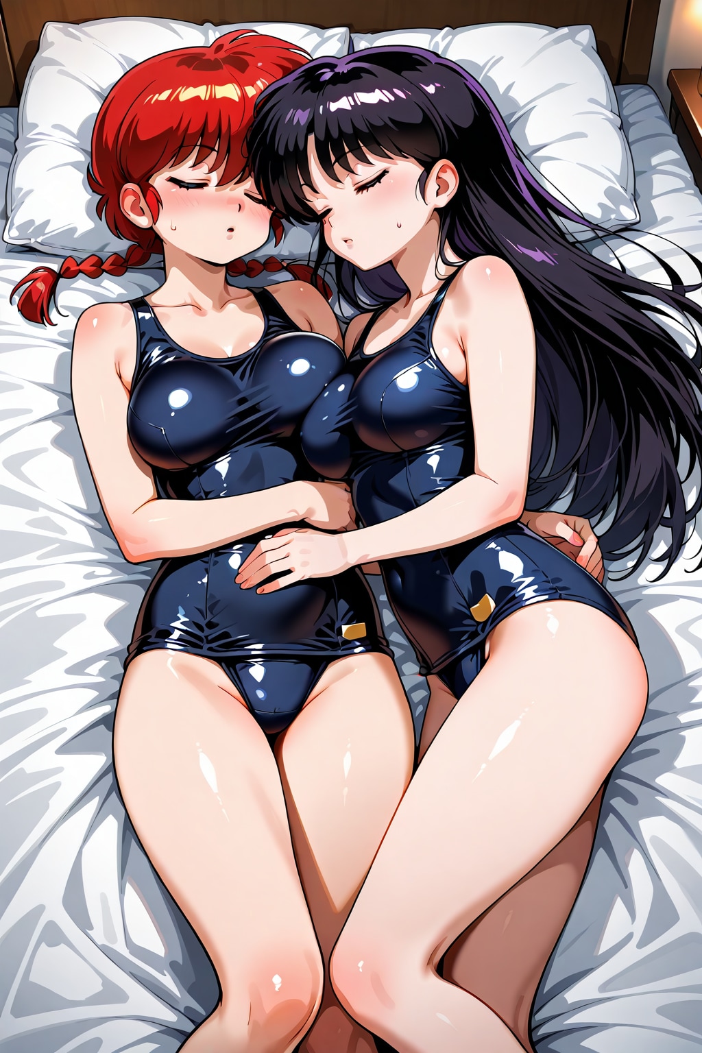 抱き合って寝ると寝苦しいｗ