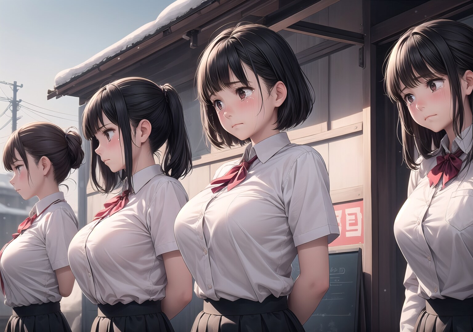 [露出の表情] 肌は晒してないのに何だか…///