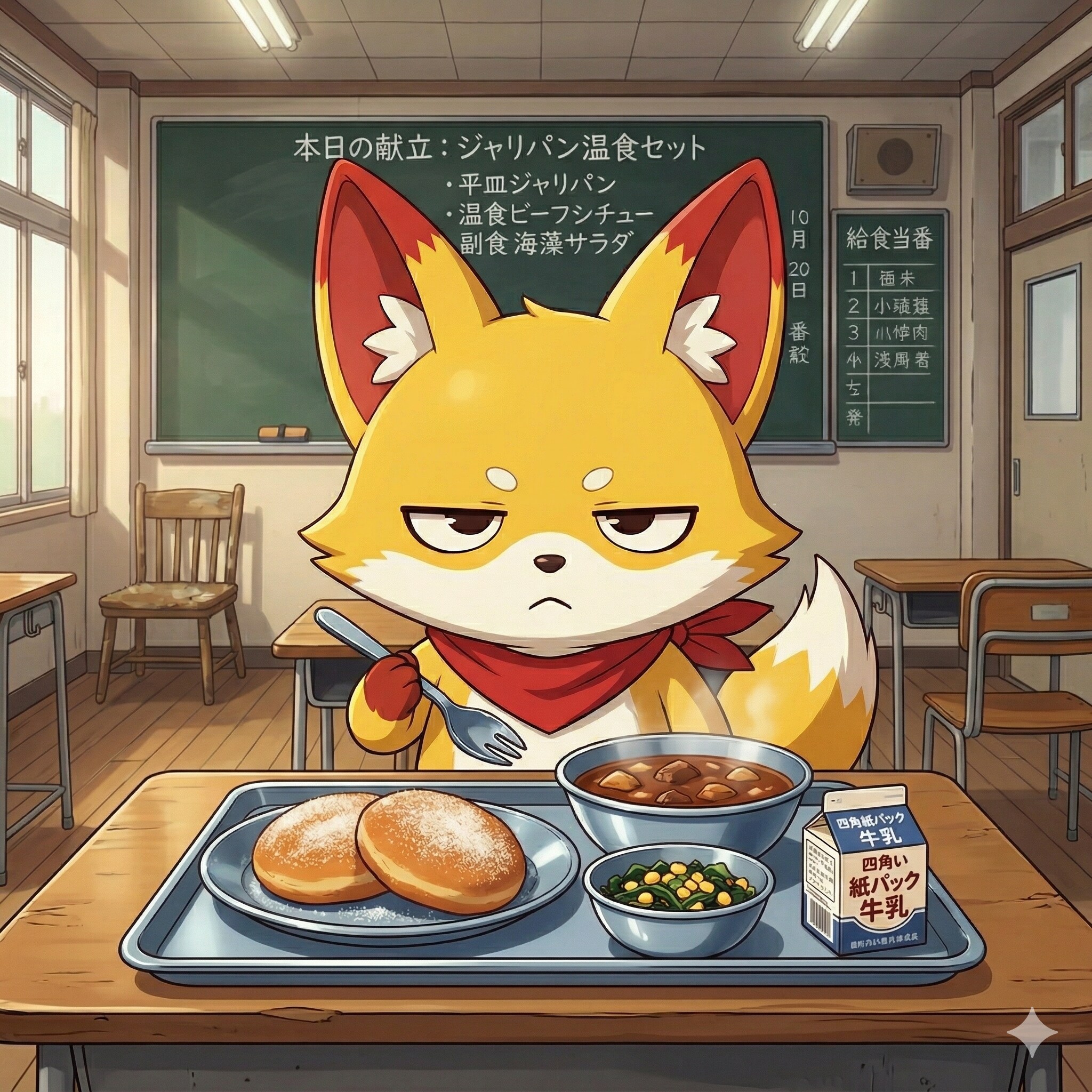 今日は学校給食風 | の人気AIイラスト・グラビア