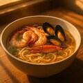 朝焼けのseafood noodle 3枚目