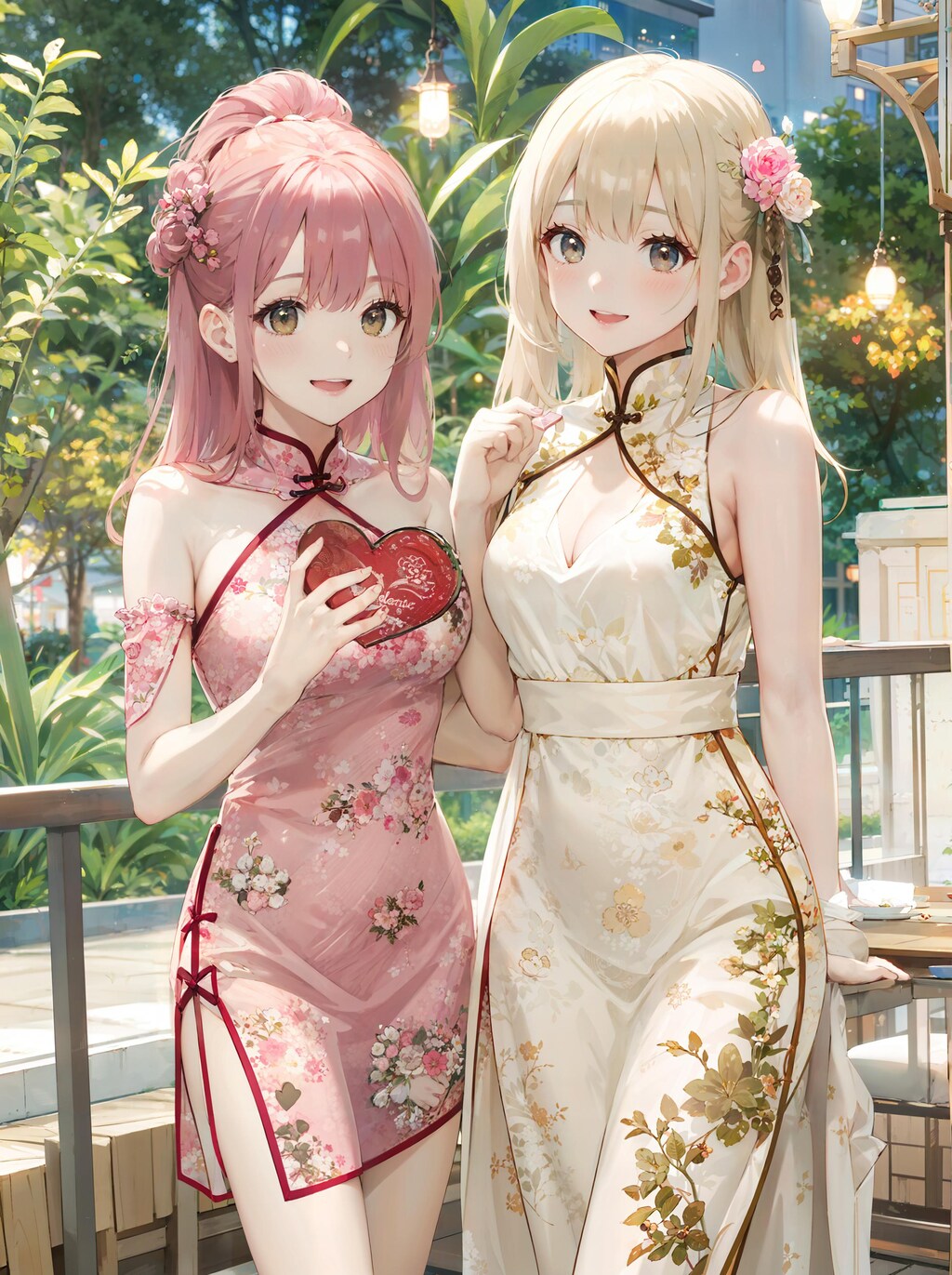 チャイナ服バレンタインデート