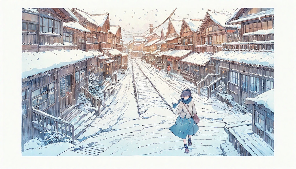 雪と少女96
