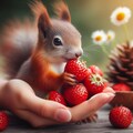 イチゴとリス 2枚目