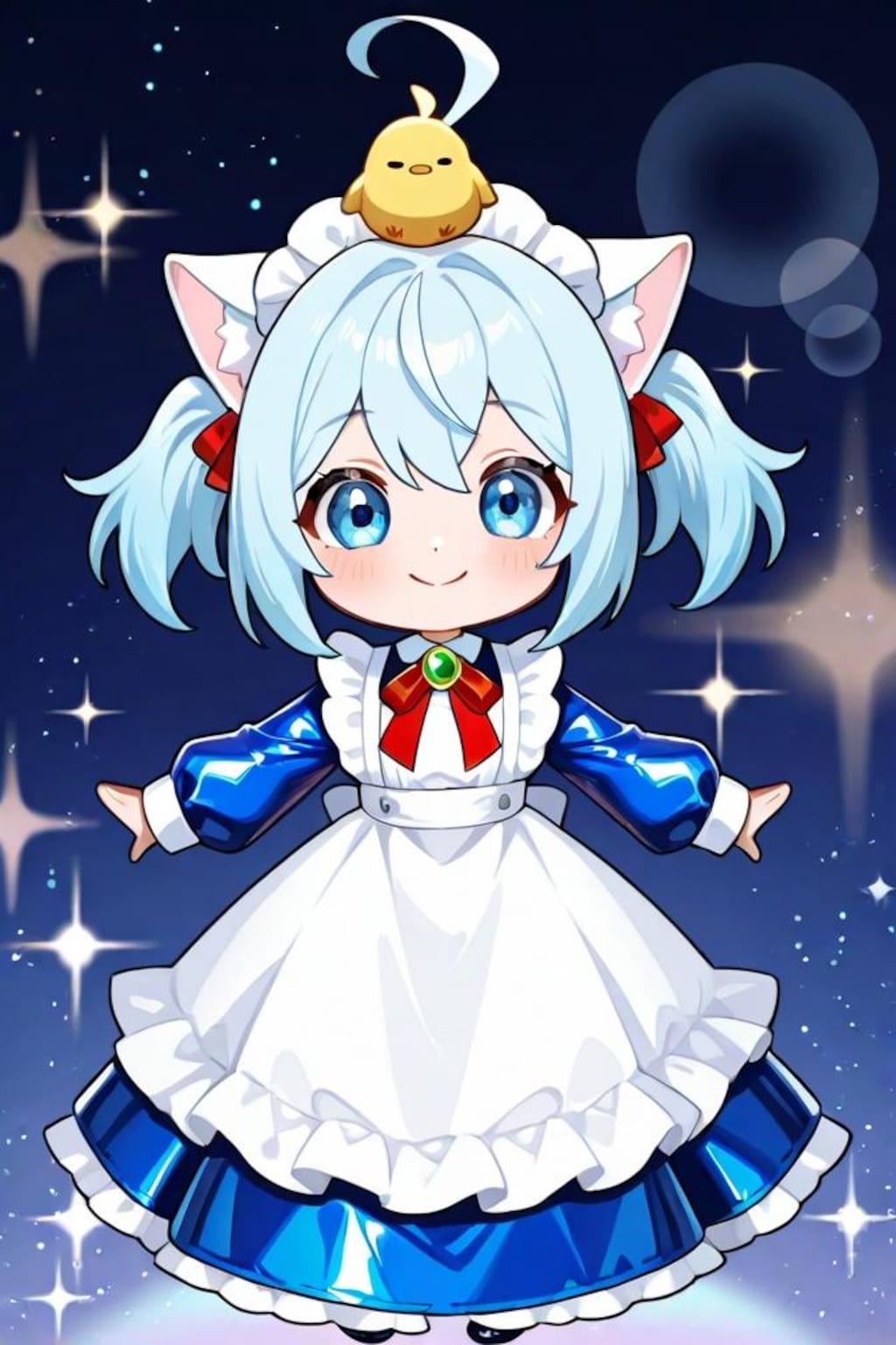 猫耳ちゃんとひよこ