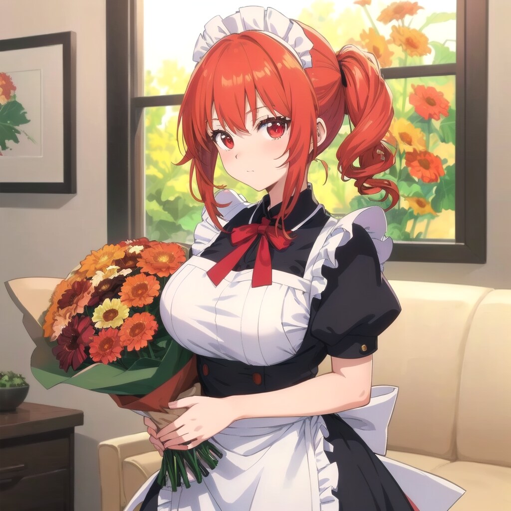 紅葉色のガーベラ飾り | の人気AIイラスト・グラビア