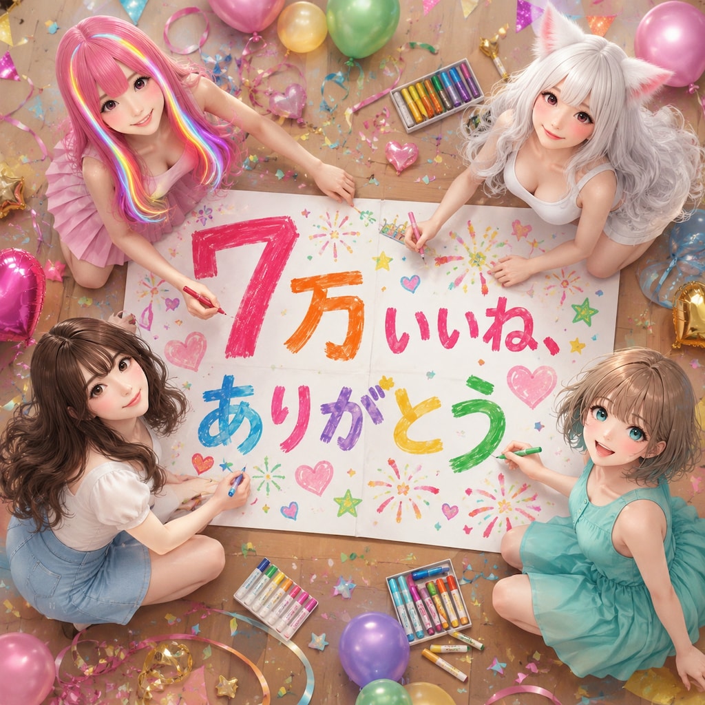 ７万いいね感謝