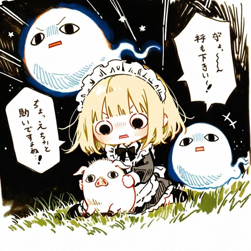 ✨( >ω<)🐷👻✨→✨( ◉□◉)🐷👻✨