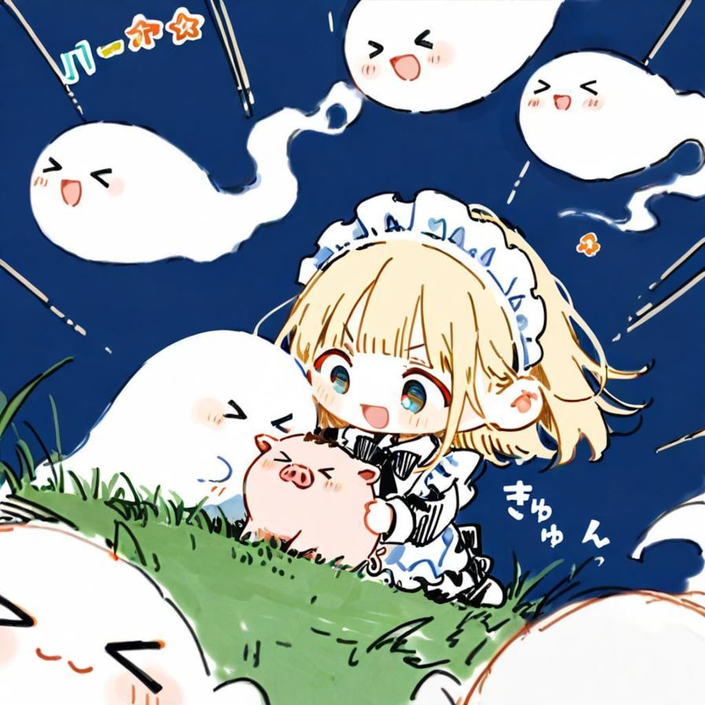 ✨( >ω<)🐷👻✨→✨( ◉□◉)🐷👻✨