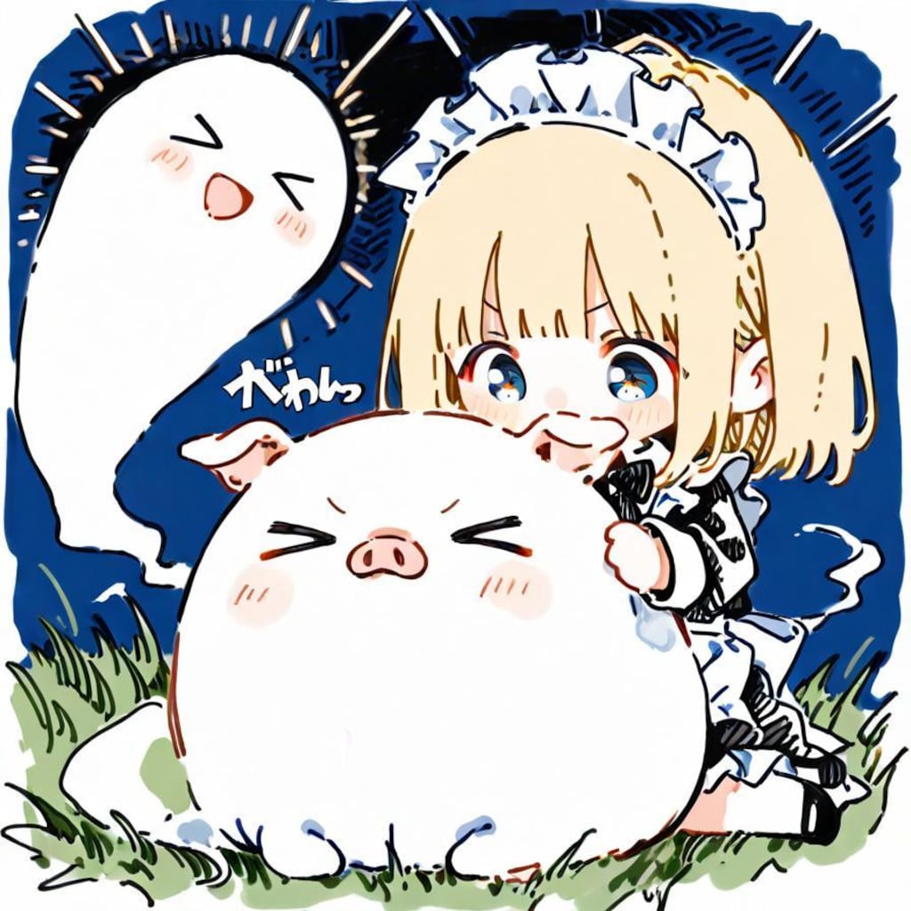 ✨( >ω<)🐷👻✨→✨( ◉□◉)🐷👻✨