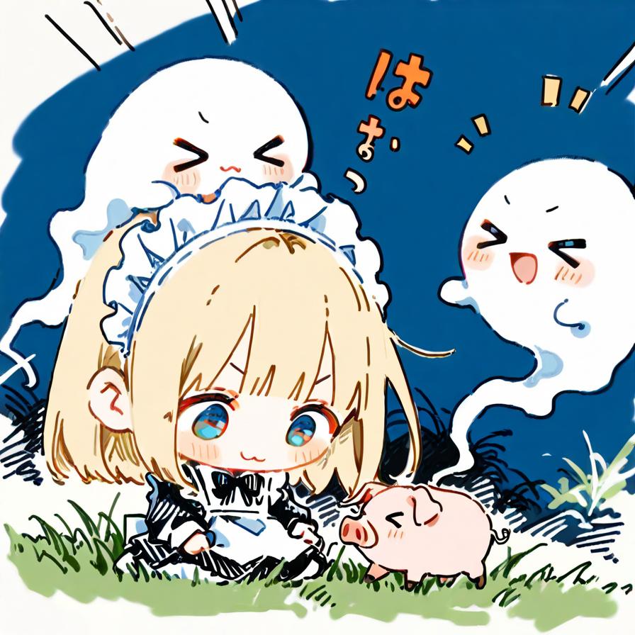 ✨( >ω<)🐷👻✨→✨( ◉□◉)🐷👻✨ | の人気AIイラスト・グラビア