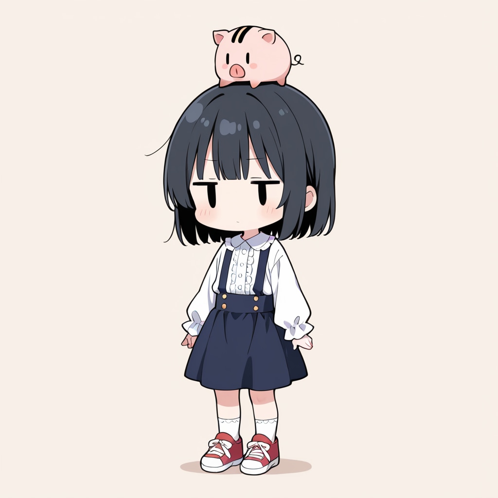 ミニぶたと遊ぶ | の人気AIイラスト・グラビア