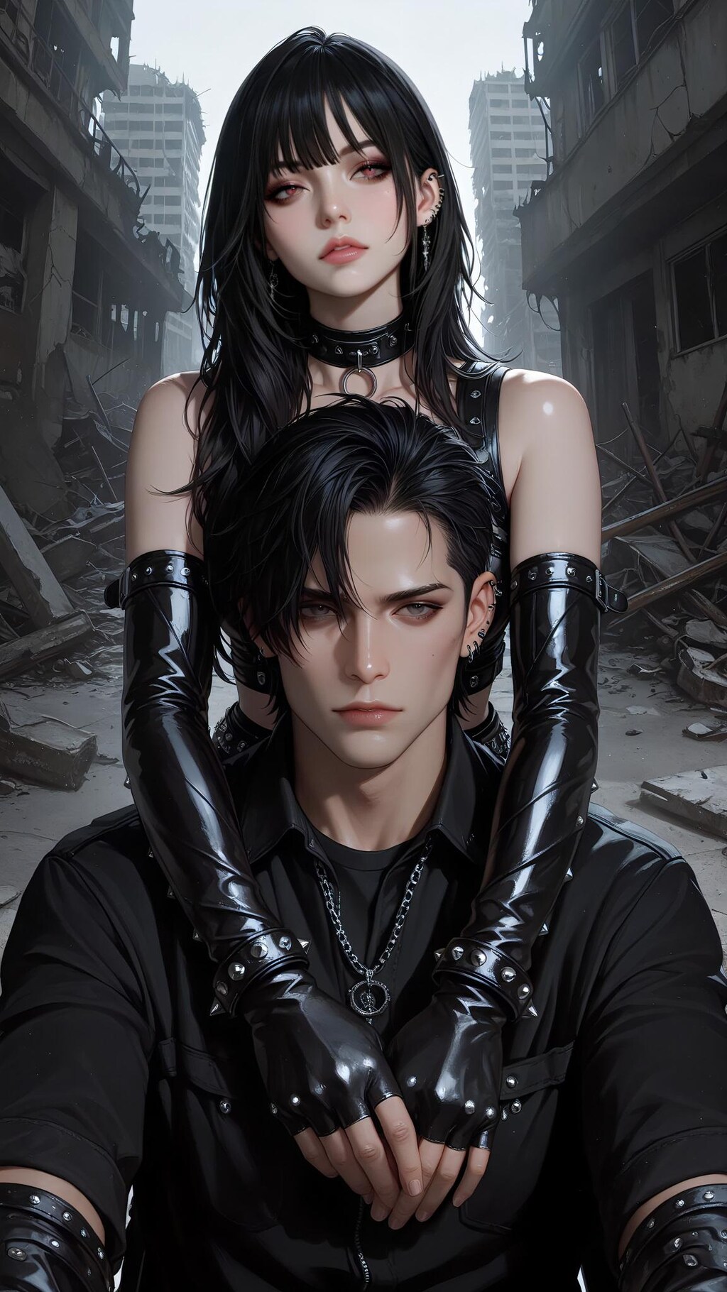 パンクファッションの君