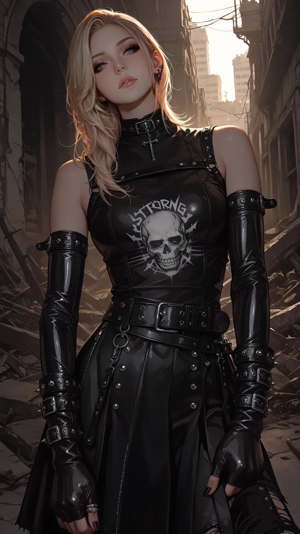 パンクファッションの君