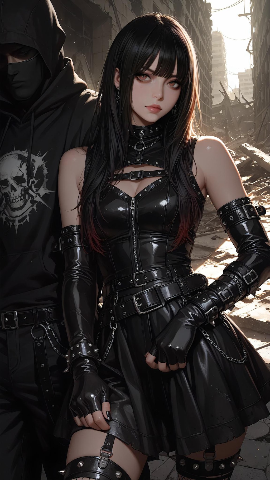 パンクファッションの君