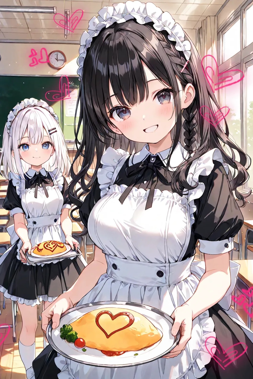 学園祭のメイドカフェ♡