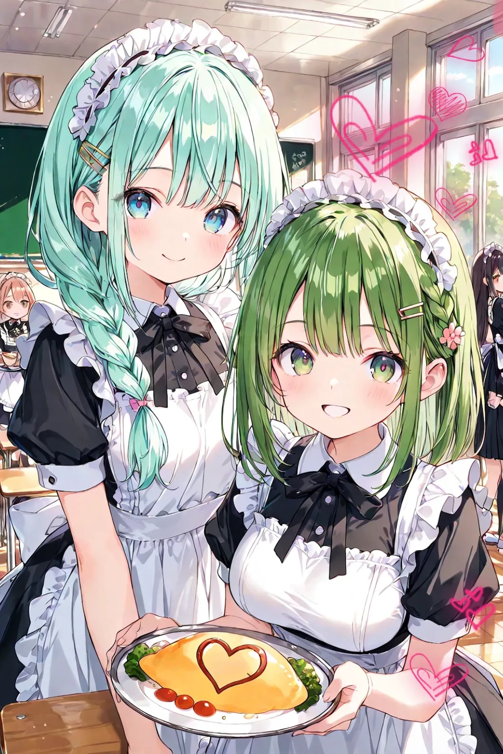 学園祭のメイドカフェ♡
