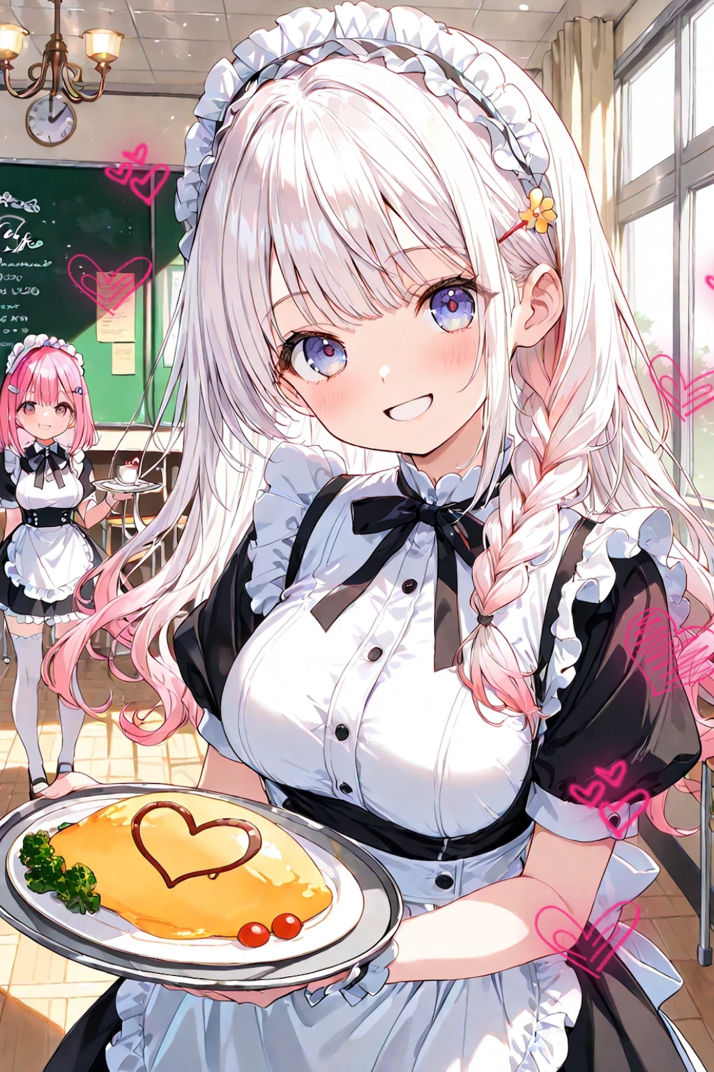 学園祭のメイドカフェ♡